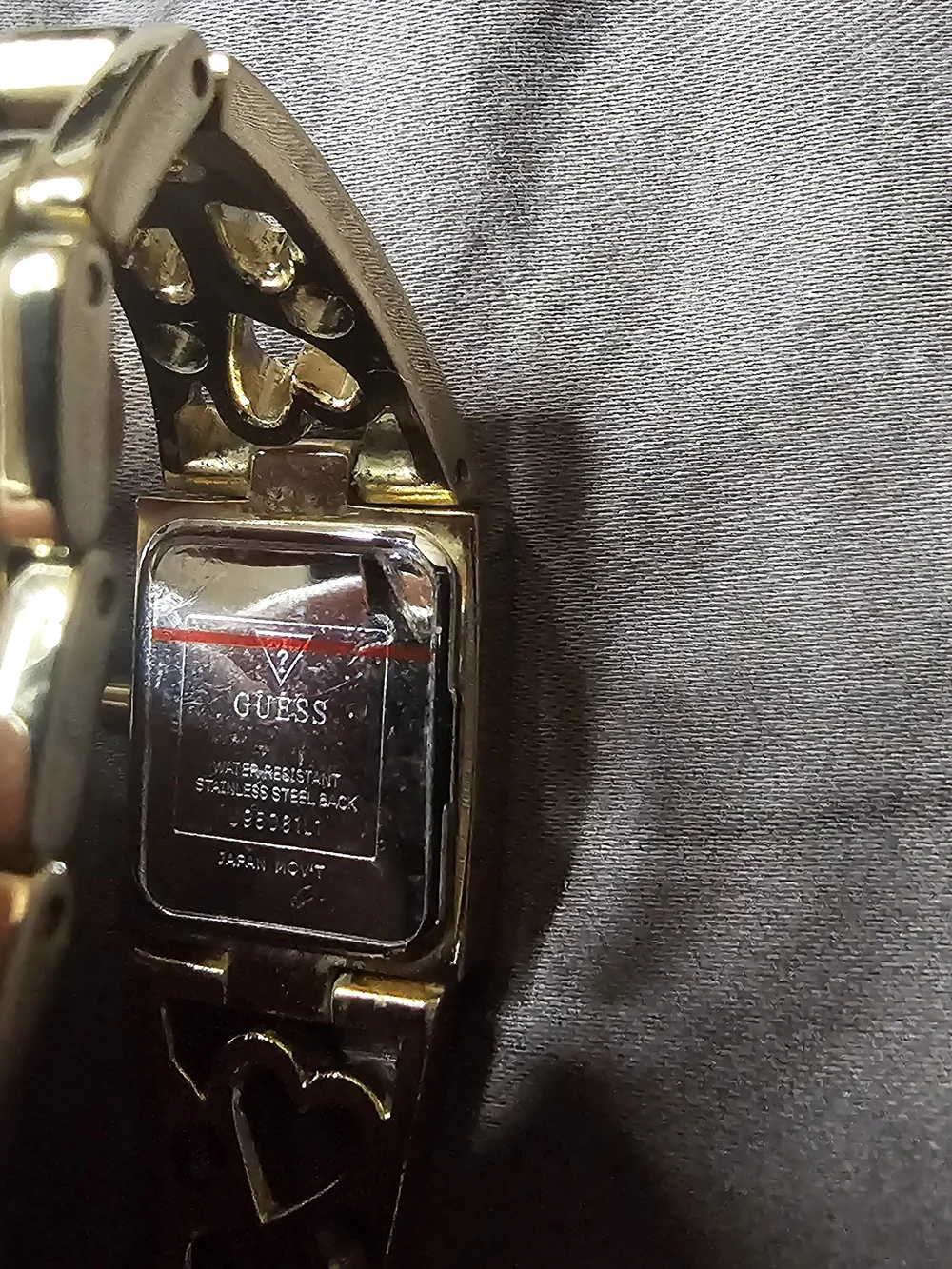 GUESS Gold Heart Accent Women's Bracelet Watch